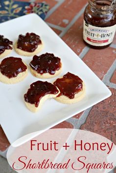 Fruit + Honey Shortbread Squares