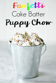 Funfetti Cake Batter Puppy Chow