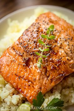 Garlic Ginger Glazed Salmon