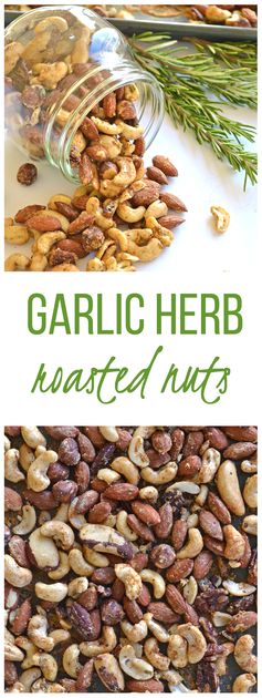 Garlic Herb Roasted Nuts