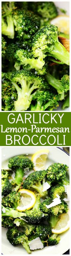 Garlicky Lemon Parmesan Broccoli