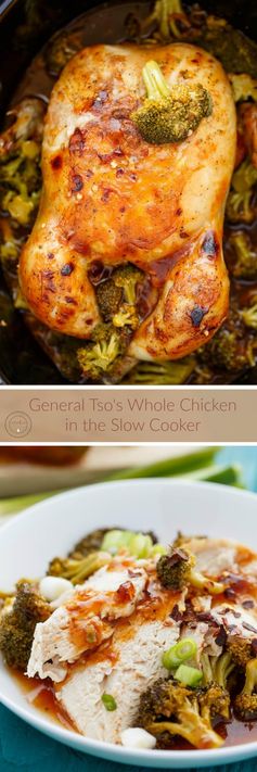 General Tso’s Whole Chicken in the Slow Cooker