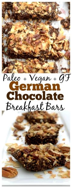 German Chocolate Cake Breakfast Bars