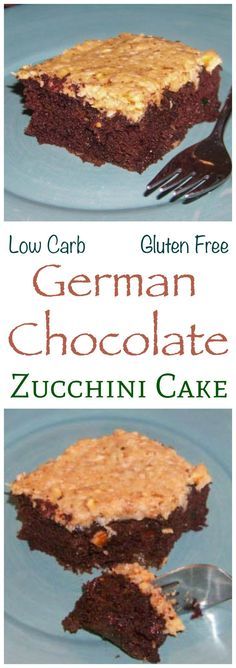 German Chocolate Zucchini Cake - Gluten Free