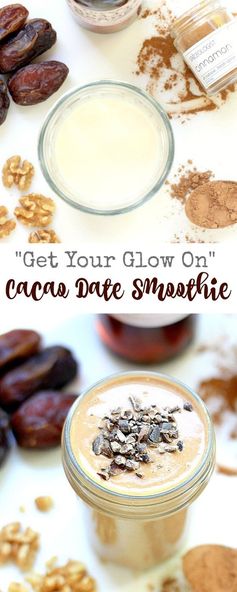 Get your glow on! Cacao Date Smoothie & Cookbook Giveaway