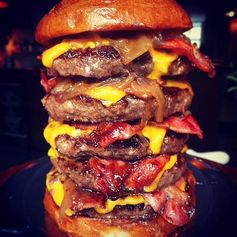 Giant Barbecue Bacon Burger