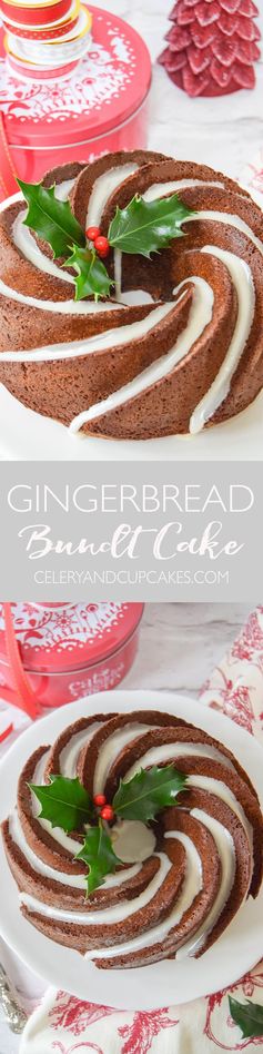 Gingerbread Bundt Cake With Maple Icing