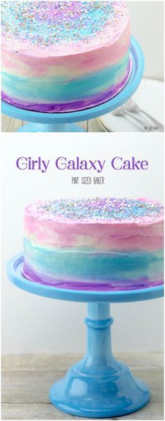 Girly Galaxy Cake Tuorial