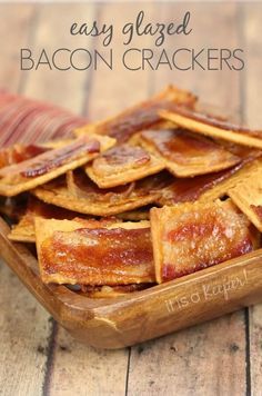 Glazed Bacon Crackers