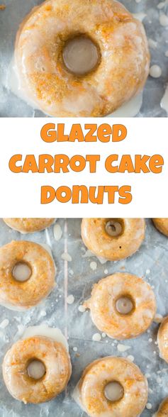 Glazed Carrot Cake Donuts