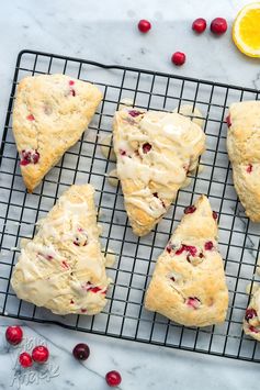 Glazed Cranberry Orange Scones