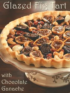 Glazed Fig Tart with Dairy-Free Chocolate Ganache