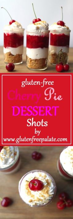 Gluten-Free Cherry Pie Dessert Shots (6 Ingredients