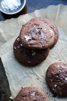 Gluten-Free Double Chocolate Cookies with Buckwheat and Sea Salt