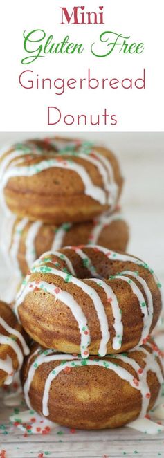 Gluten Free Gingerbread Donuts