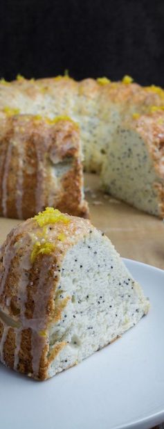 Gluten Free Lemon Poppy Seed Angel Food Cake