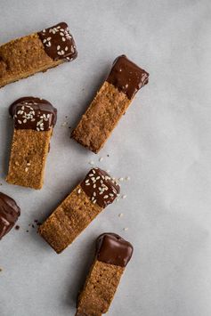 Gluten-Free Tahini Shortbread Cookies