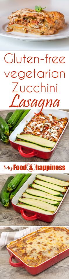 Gluten-free vegetarian zucchini Lasagna