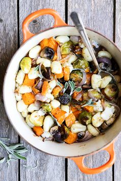 Gnocchi and Winter Vegetables with Sage Cream Sauce