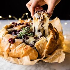 Goat Cheese Stuffed Phyllo Swirls with Pomegranate Honey + Pistachios