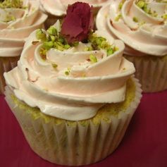 Goodnight Rose: Pistachio-Cardamom Cake with Rosewater Frosting