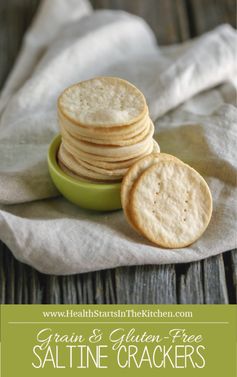 Grain Free Saltine Crackers made with Cassava Flour