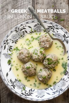 Greek Meatballs in Lemon Sauce