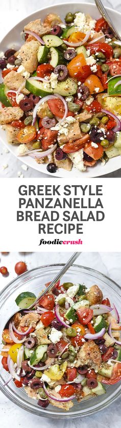 Greek-Style Panzanella Bread Salad