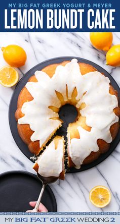 Greek Yogurt & Meyer Lemon Bundt Cake