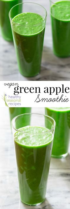 Green apple smoothie (vegan, paleo and gluten-free