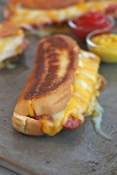 Grilled Cheese Hot Dogs