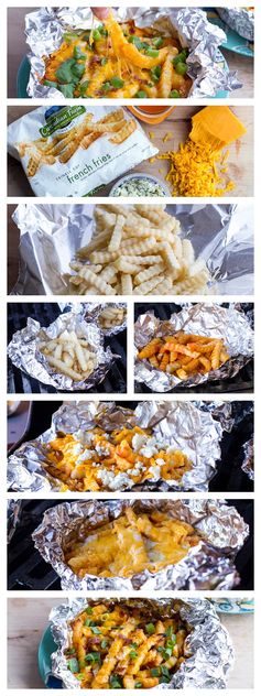 Grilled Cheesy Buffalo Bacon Fries