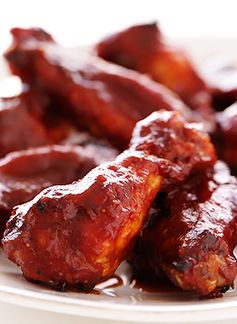 Grilled Chicken Wings with Barbecue Sauce