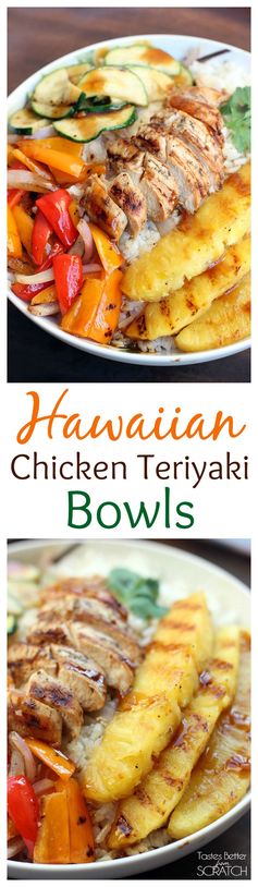 Grilled Hawaiian Chicken Teriyaki Bowls