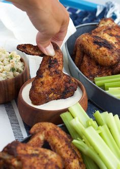 Grilled Old Bay Chicken Wings