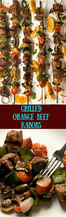 Grilled Orange Beef Kabobs