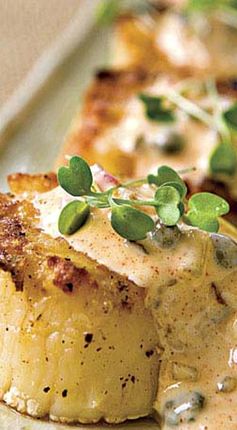 Grilled Scallops with Rémoulade Sauce