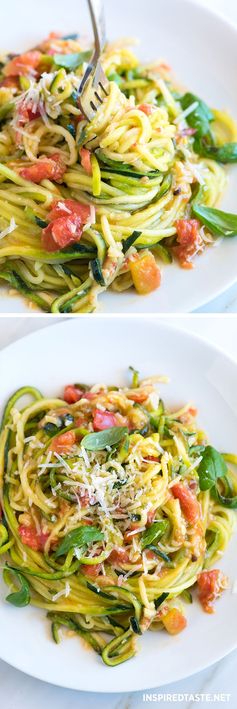 Guilt-Free Garlic Parmesan Zucchini Pasta