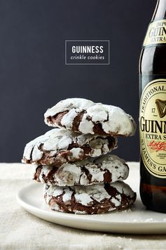 Guinness Crinkle Cookies