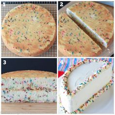 Half Birthday Cake (Homemade Funfetti Cake