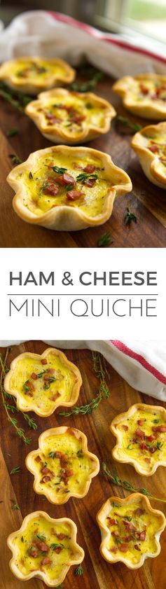 Ham & Cheese Mini Quiche