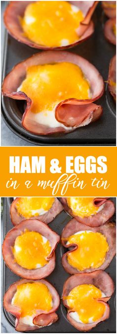 Ham & Eggs in a Muffin Tin