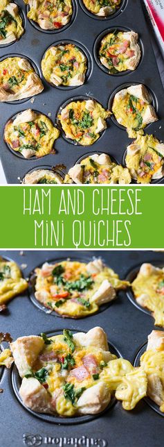 Ham and Cheese Mini Quiches
