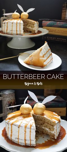 Harry Potter-inspired butterbeer cake