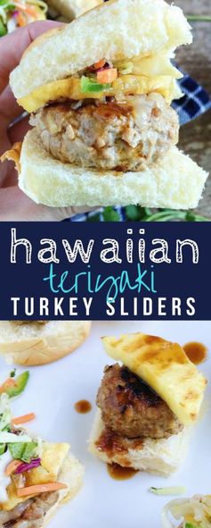 Hawaiian Teriyaki Turkey Burger Sliders