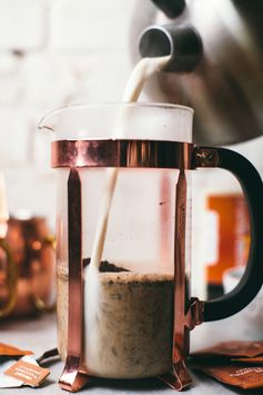 Hazelnut Chocolate French Press Latte