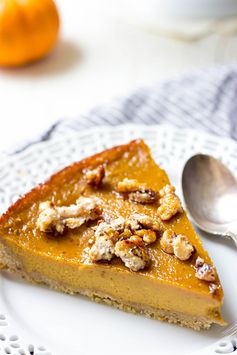 Hazelnut Crust Pumpkin Caramel Pie