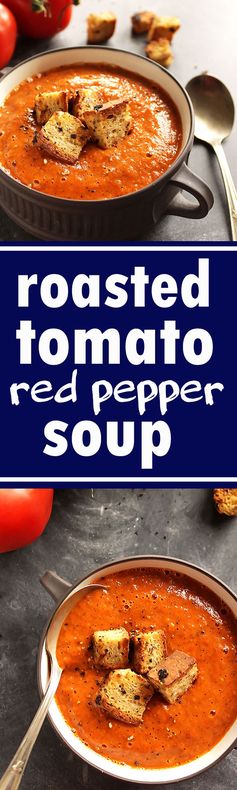 Healing Roasted Tomato and Red Pepper Soup