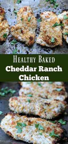 Healthy Baked Cheddar Ranch Chicken