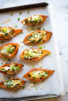 Healthy Baked Sweet Potato Skins